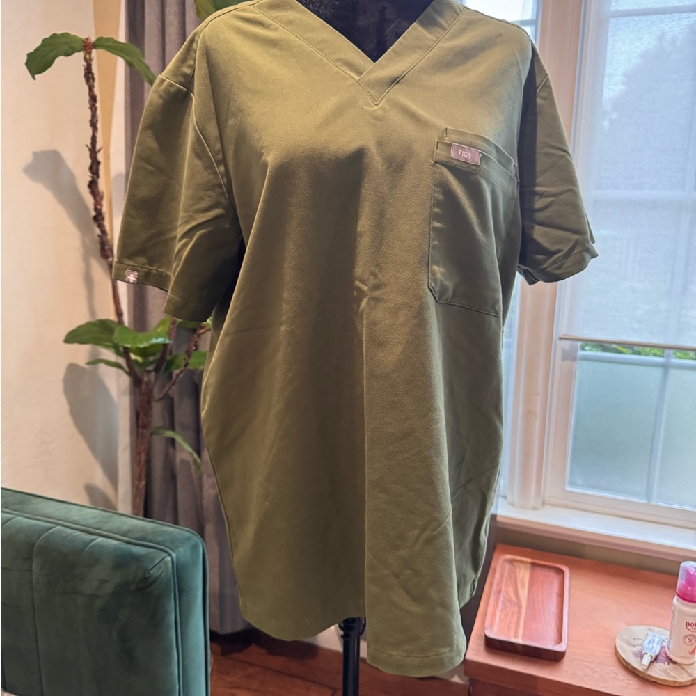 Figs Olive Men's Short Sleeve Tee